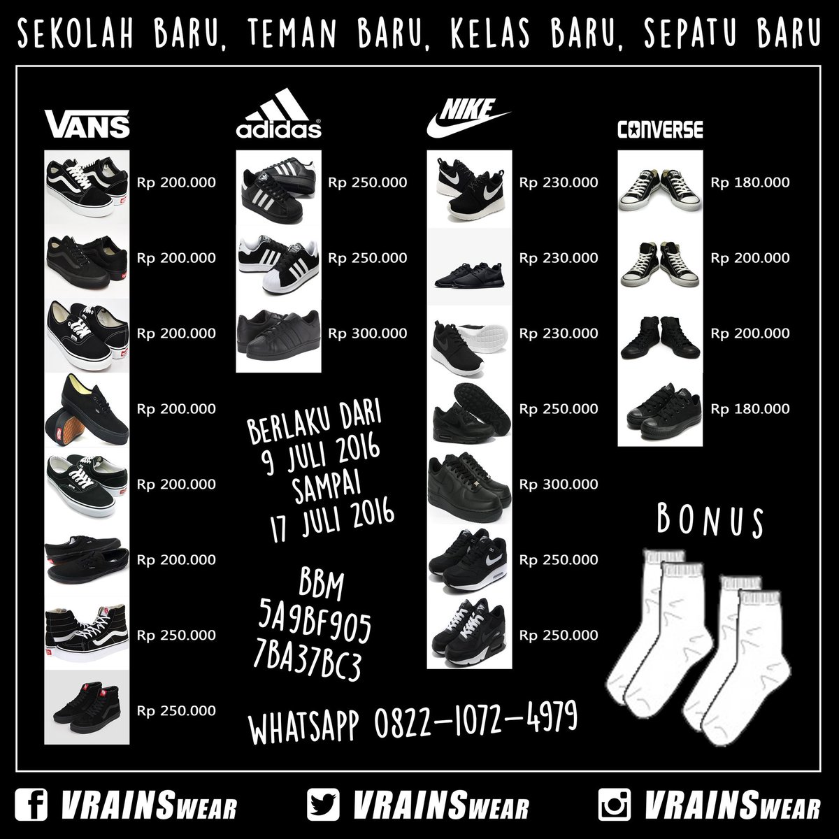 Hari terakhir !!! Pemesanan terakhir sampai jam 23.59 . Chaaaaat !!!