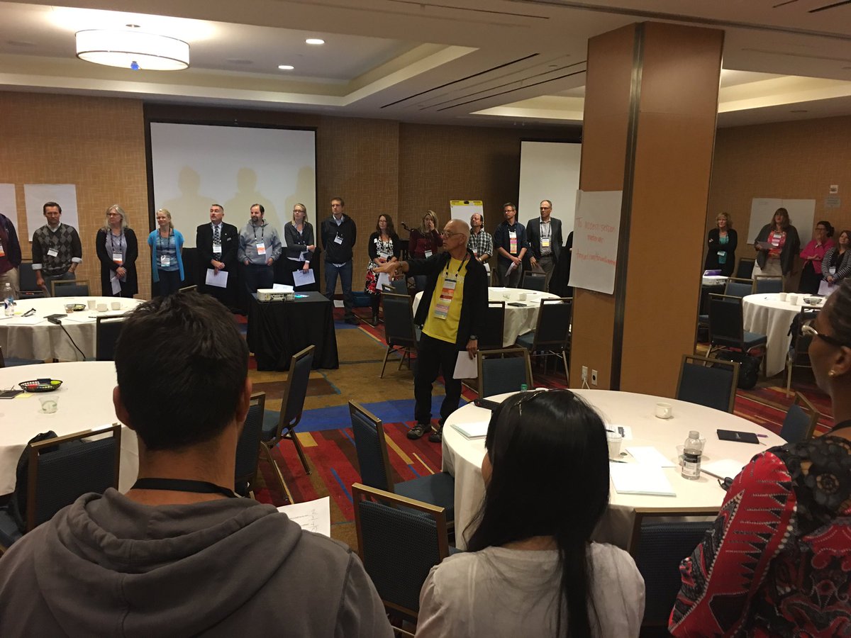 John Kellermeier and Dian Ulner leading session on racism and white privilege in pathways classrooms #pathwaysforum