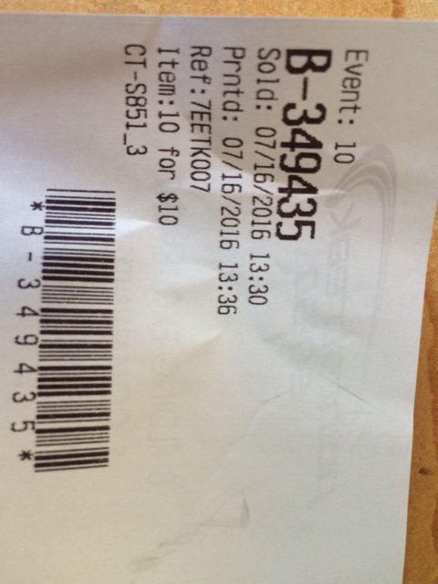 LeducRotary's tweet image. Great day @CastrolRaceway This was the winning ticket from our Saturday afternoon draw, prize was claimed!!