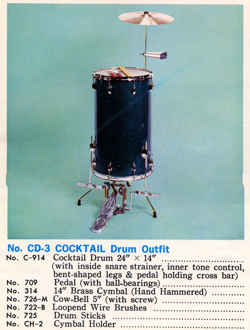 PearlDrumCorp's tweet photo. 1968 Pearl Cocktail Drum in a Sparkling Blue Pearl finish. https://t.co/AQj0ztYfSc