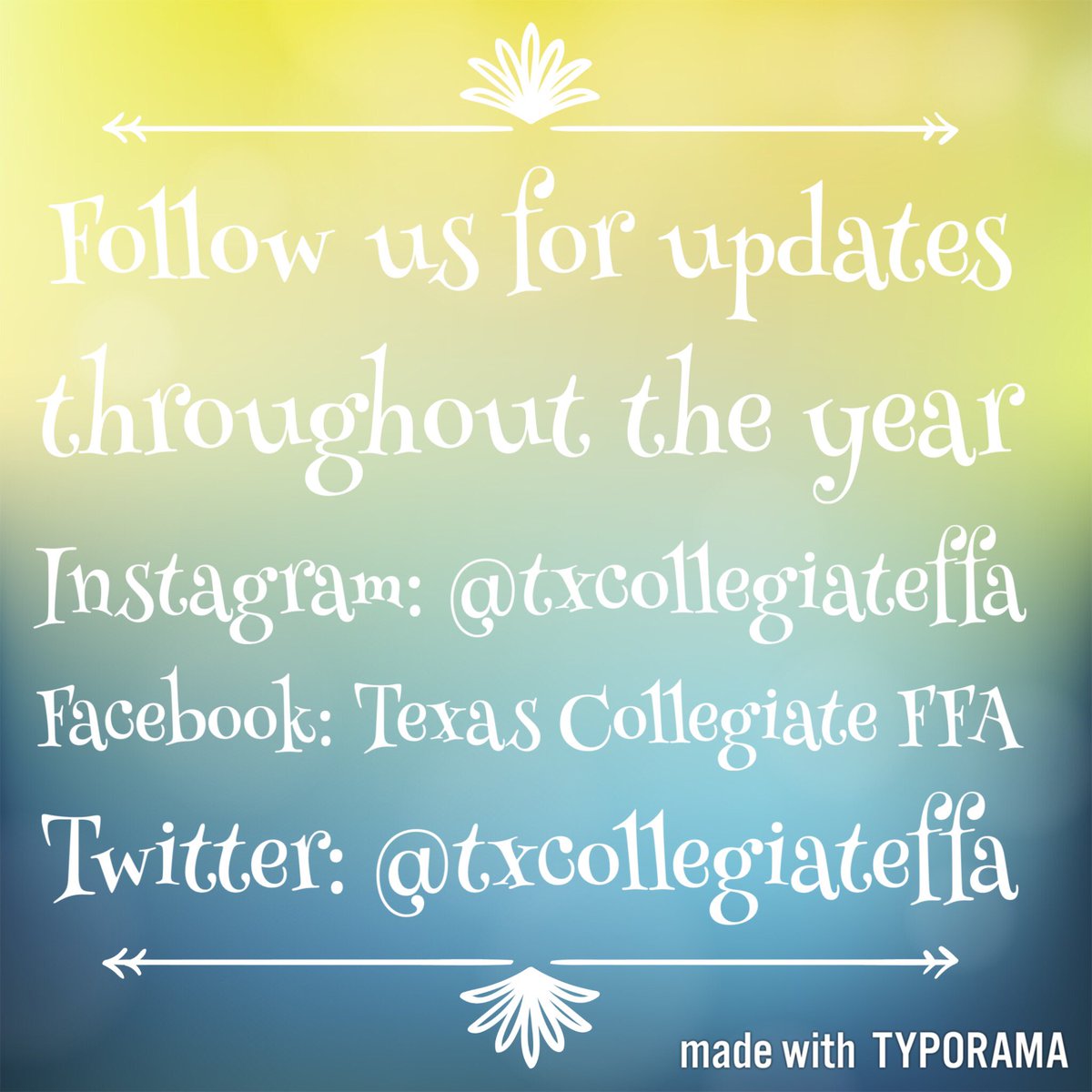 Texas Collegiate FFA (@txcollegiateffa) on Twitter photo 