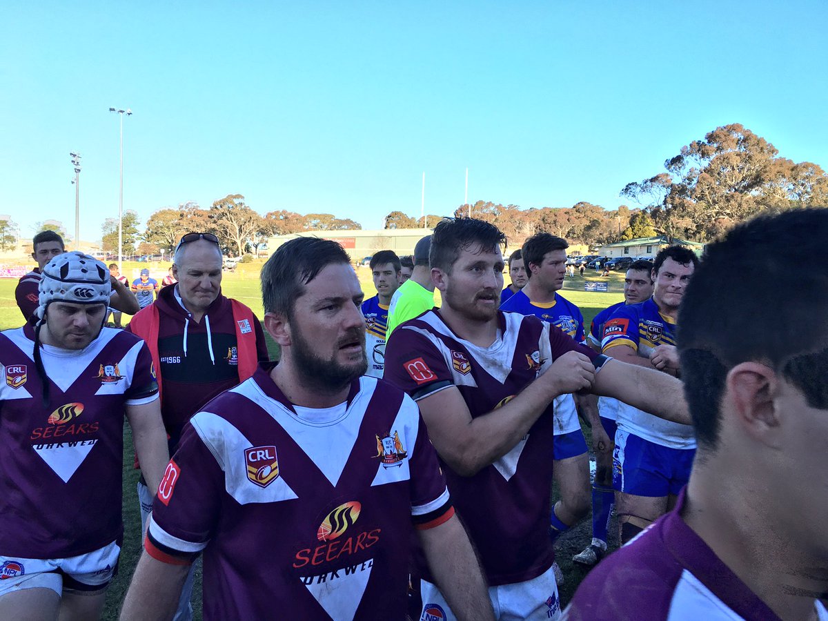 CanberraCup's tweet photo. Canberra Raiders Cup Queanbeyan Kangaroos decisive winners over Goulburn Bulldogs at #Goulburn today. https://t.co/uGYevaIPYh