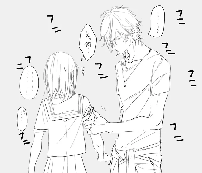 @hnmr85 なんかこれ予想外にふぁぼもらってたので描いた 