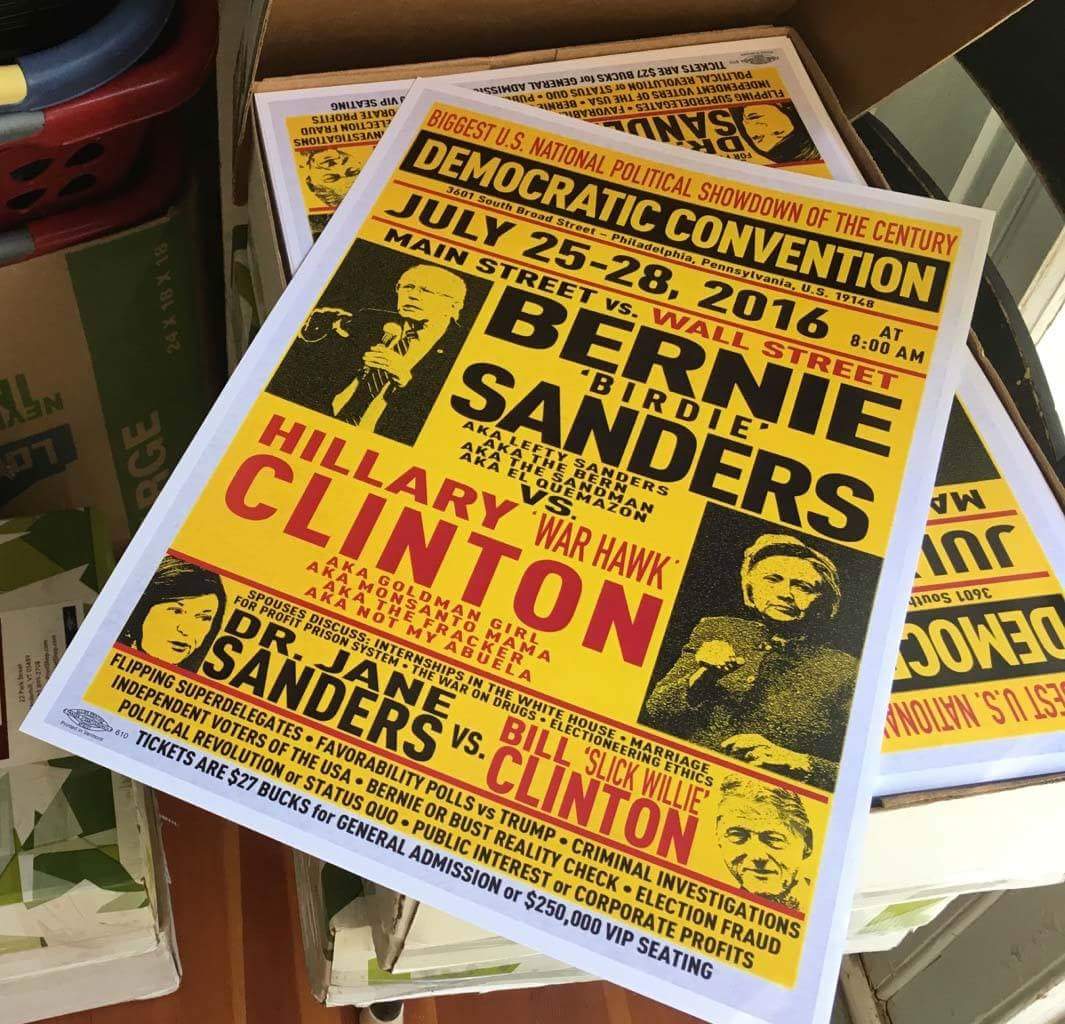ARoseBurns's tweet photo. #SeeYouInPhilly #DemsInPhilly #DemConvention #BernieOrBust #StillSanders #FeelTheBern #Sanders16 #NeverHillary https://t.co/NiqKSlcRZs