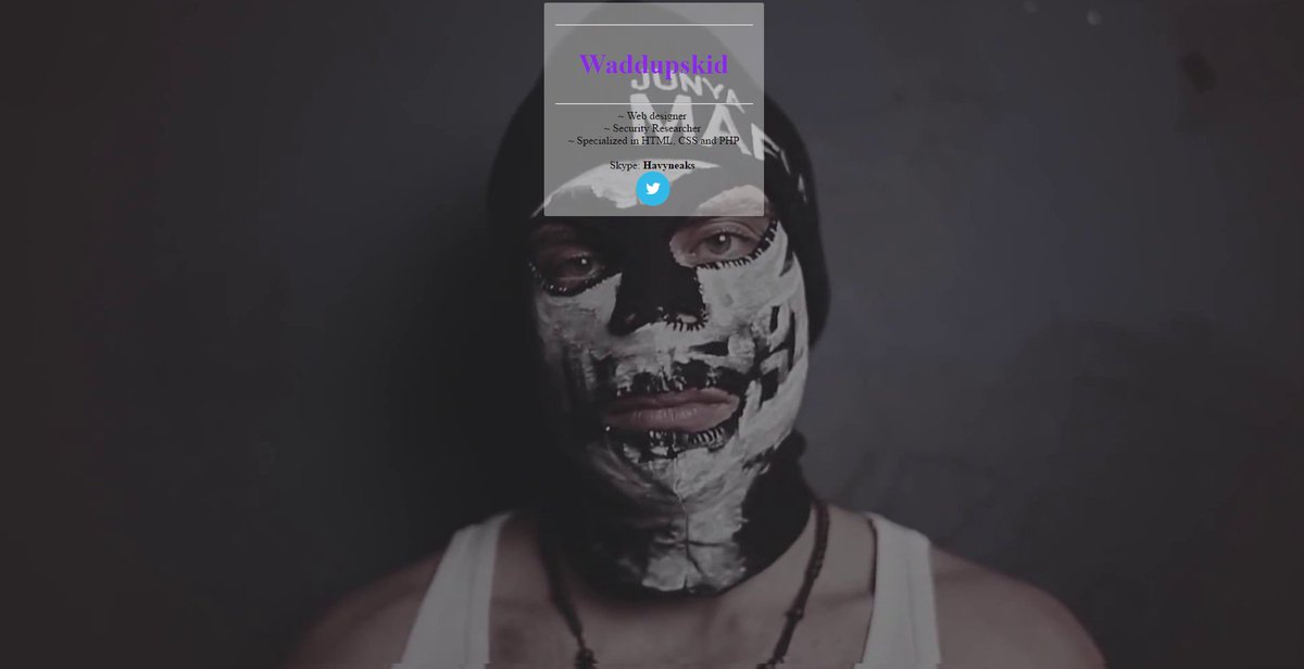 Waddupskid's tweet photo. Working on some kind of a " gangsta " design for contact informations. https://t.co/sB34XUCF9z