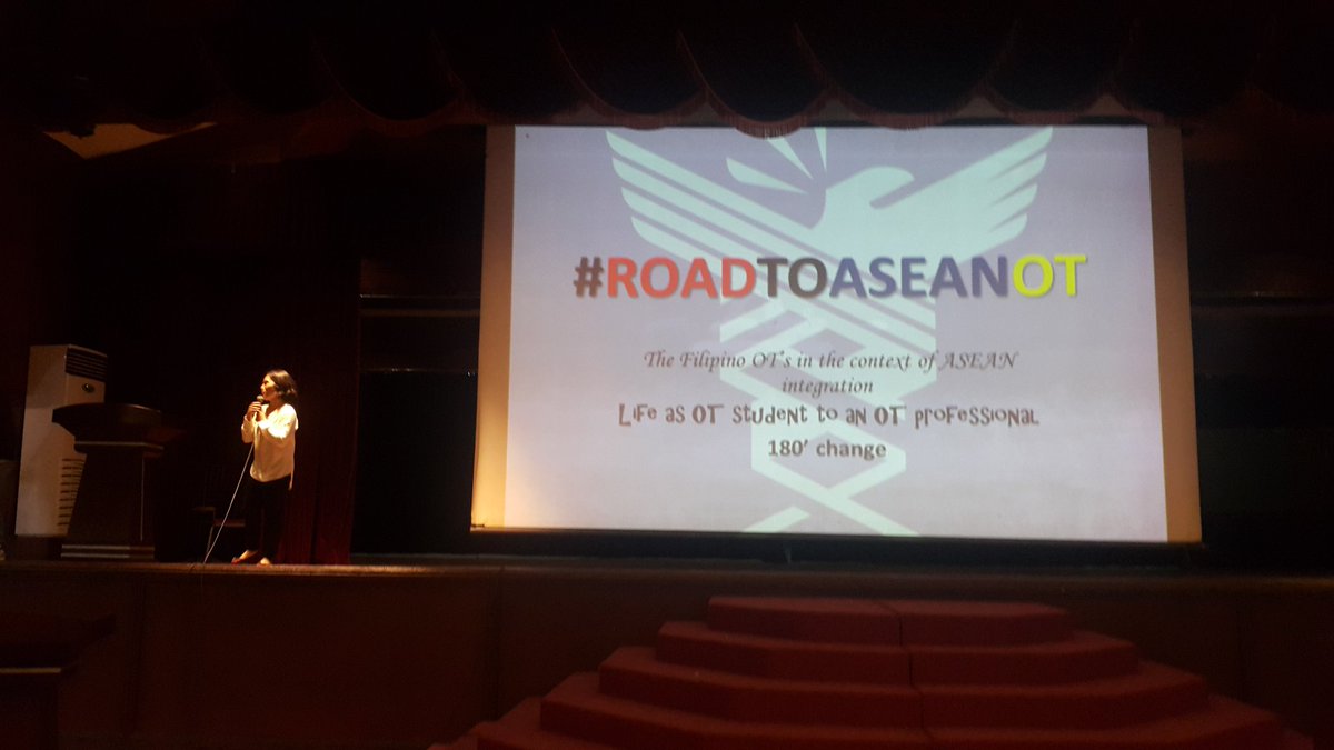 OTSAPilipinas's tweet image. &quot;Road to ASEAN OT: Filipino OTs in the Context of ASEAN Integration&quot; by Ms. Diana Luib #UnityInChange #OTSA2016
