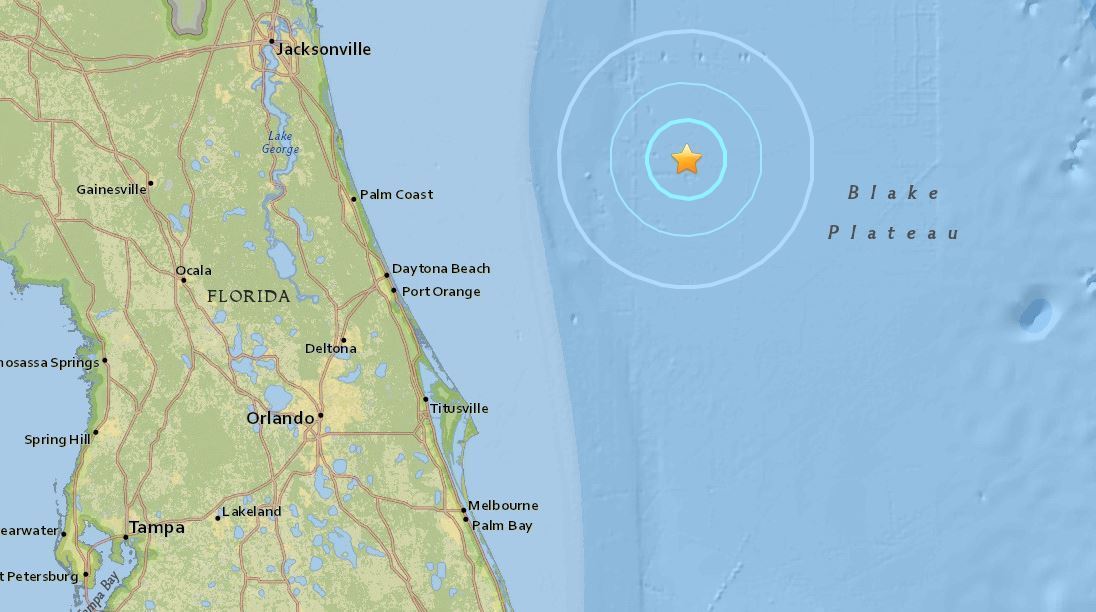 orlandosentinel's tweet photo. Breaking: 3.7 magnitude earthquake hits off the coast of Daytona Beach Shores https://t.co/USCLXEIY4h https://t.co/WeJsnBbH5W