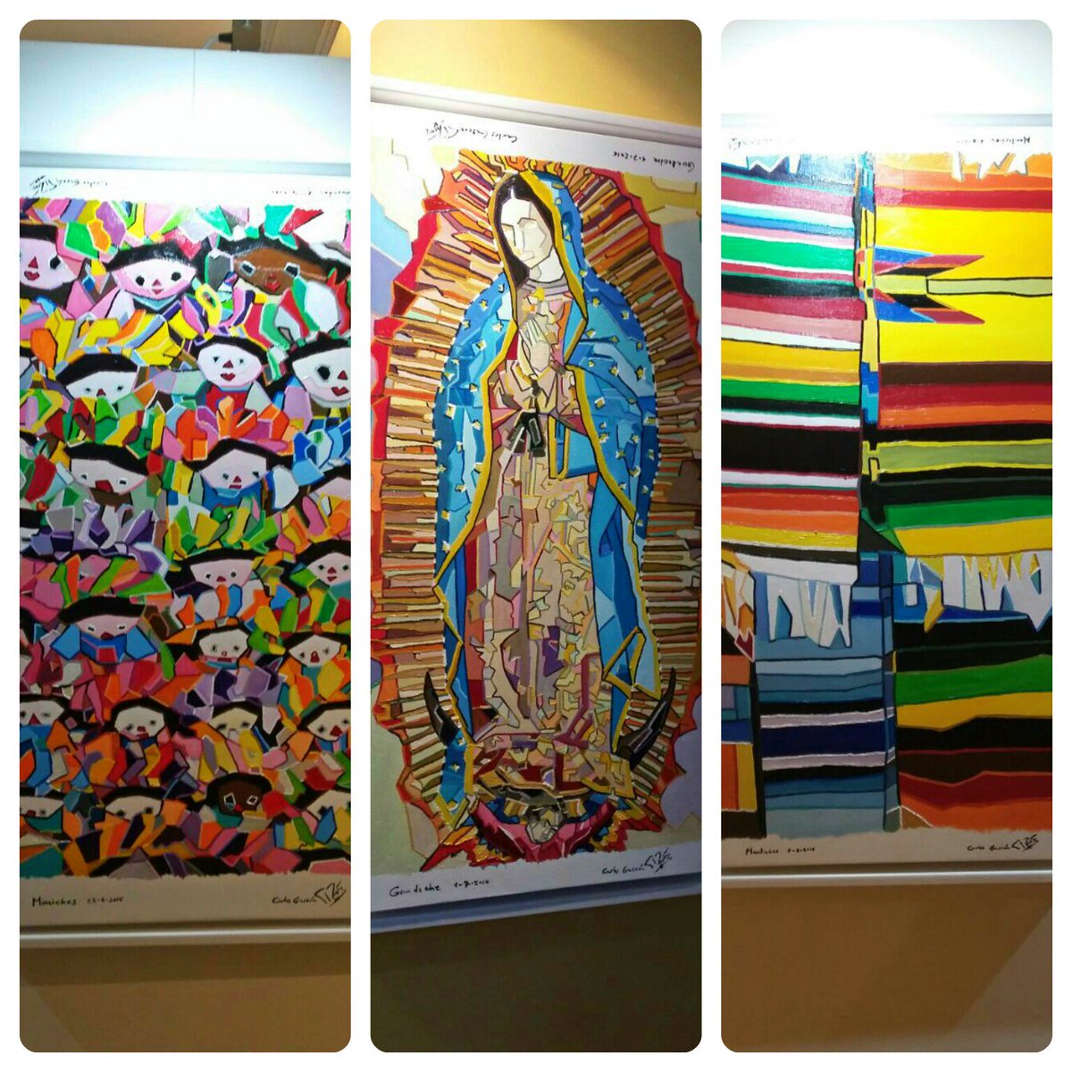 VallChavez_7's tweet photo. En la presentación de pinturas al óleo por el artista Carlos Gascon como homenaje a Frida Kahlo #LosColoresDeMexico https://t.co/bQUrtGjOv6