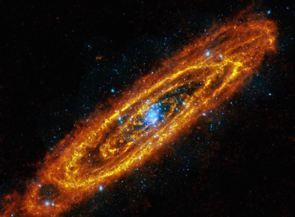 This is the most detailed image of the Andromeda Galaxy ever taken at infrared wavelengths!