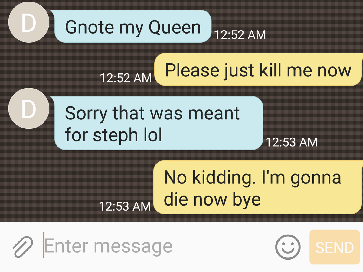 BazeOWaze's tweet photo. Accidentally got this text from my dad. I'm ready to die now. #textsfromdad #timetopuke #bye https://t.co/BtLqn6RJHS