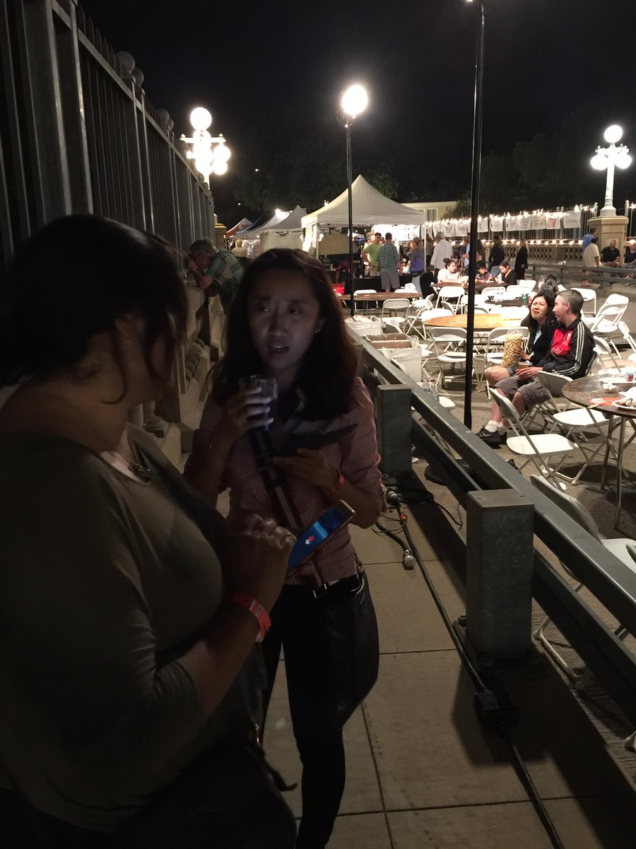 AnshulPendse's tweet photo. @astronatical and Zekia formulating the best strategy to catch Pokemons at the #ColoradoBridge party in @PasadenaGov https://t.co/fY0RWtUkFi