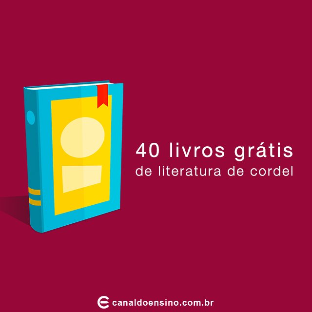 CanaldoEnsino's tweet photo. 40 livros grátis de literatura de cordel. https://t.co/ucCktLknGW #LivrosGratis #Literatura https://t.co/m93XCpj0Tn