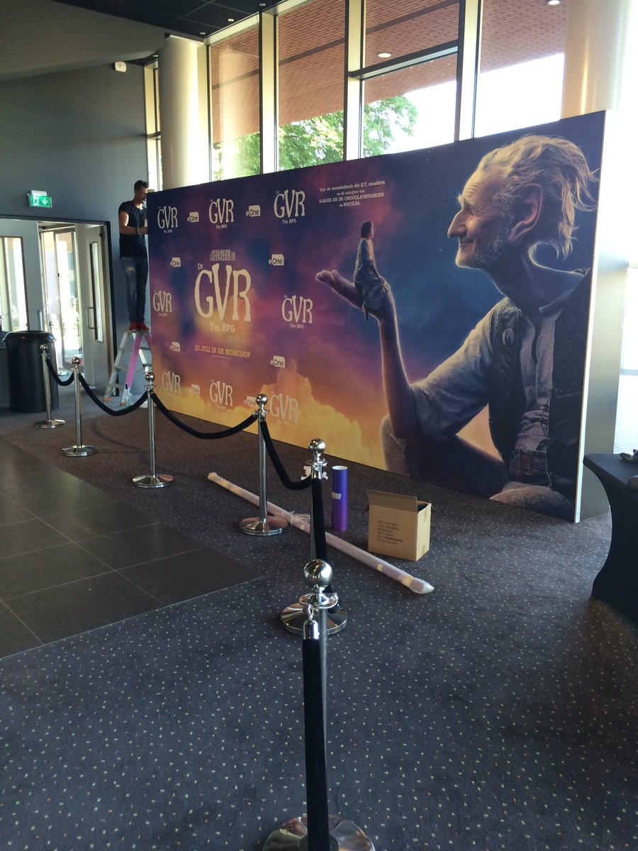 De voorbereidingen voor de première van #DeGVR zijn in volle gang! #thebfg #bfg