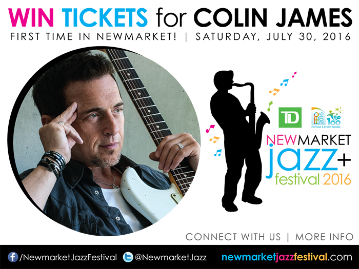 NewmarketMF's tweet photo. Colin James performs in Newmarket at the TD NJ+F July 30th.Free parking. https://t.co/wsPC2kO5cN #Follow to WIN https://t.co/hSJh1LSFse