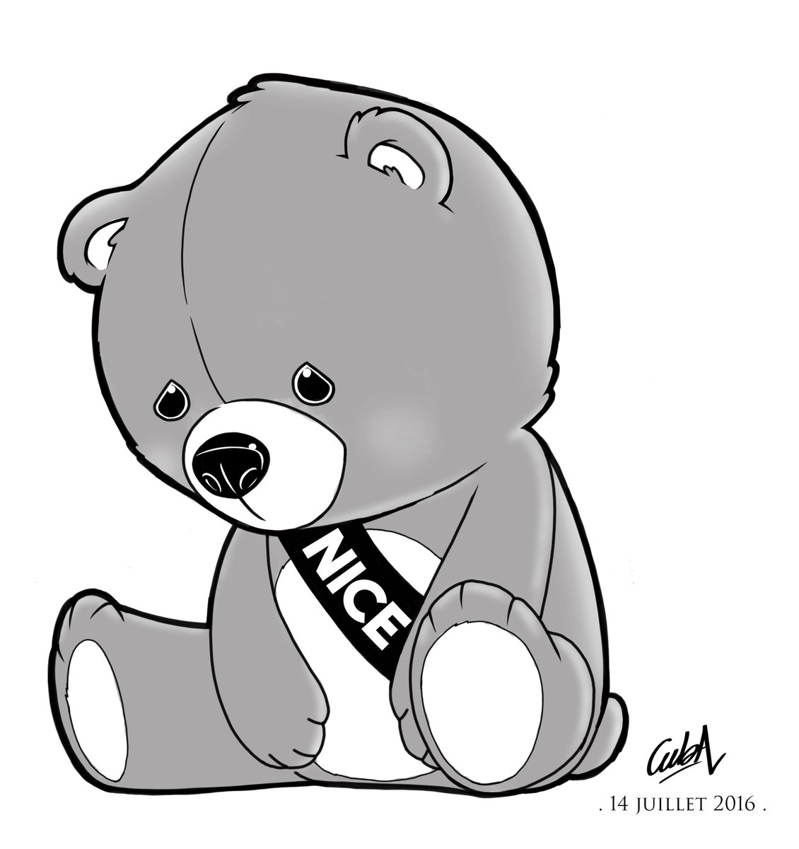 Cedric Nagau Nice Dessin Hommage En Peluche Cedric Nagau