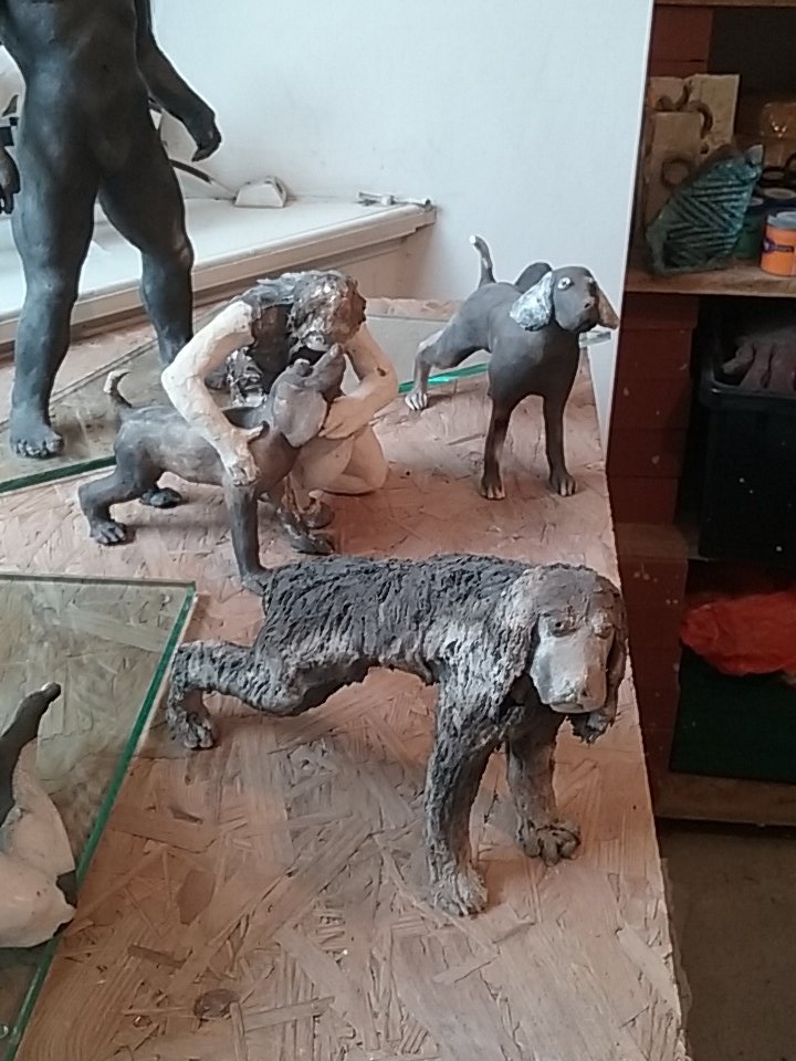Cute dogs £10-20 @2Victora rd#kirkstallarttrail#sculpture #art
