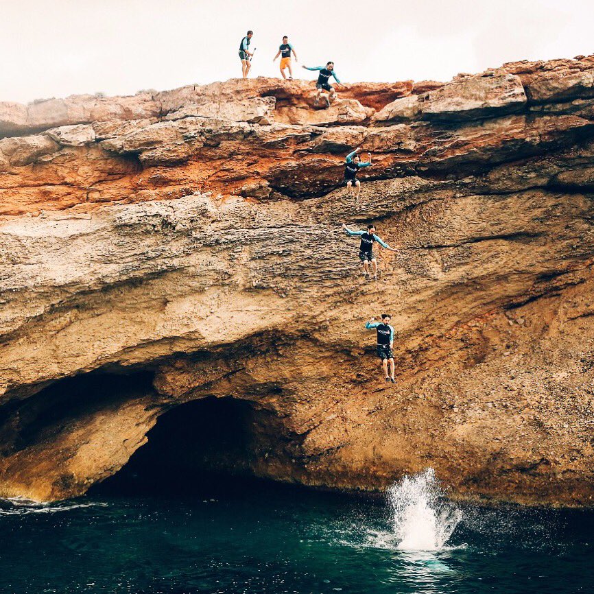 This is Ibiza Cliff #3 of #10. 13 meters https://t.co/jbRbUuVpTl