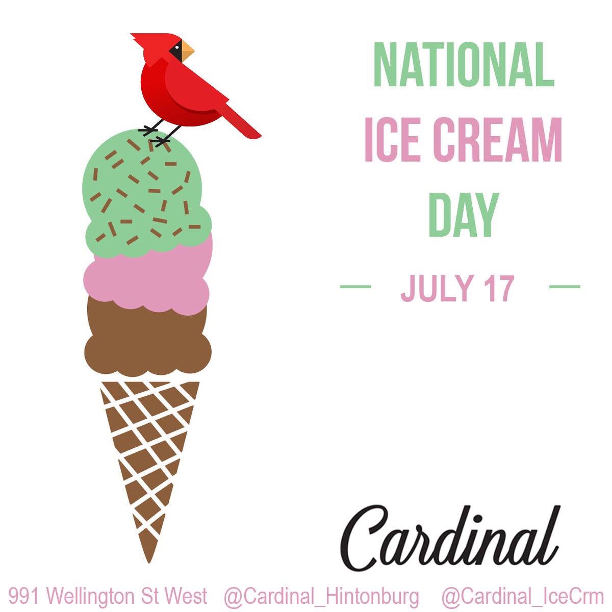 Reason enough to come eat a cone and visit me!