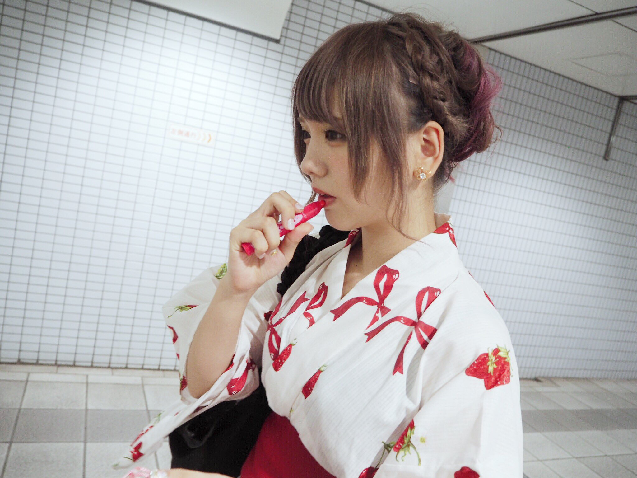 楪みゆう 10 7生誕祭 En Twitter 今年の浴衣はアンクルージュです お祭り楽しかった T Co Xtzewiz0yx Twitter
