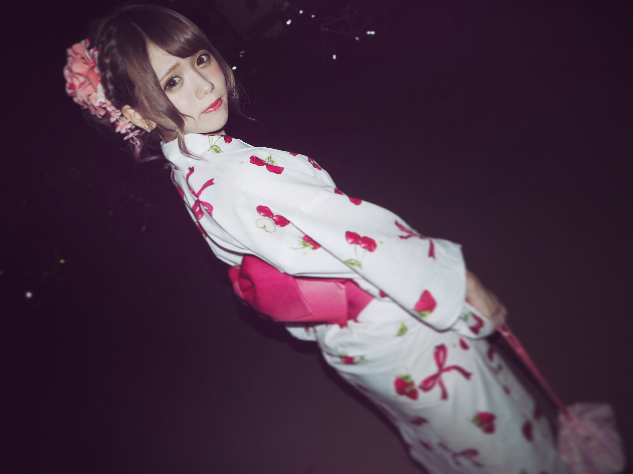 楪みゆう 10 7生誕祭 En Twitter 今年の浴衣はアンクルージュです お祭り楽しかった T Co Xtzewiz0yx Twitter
