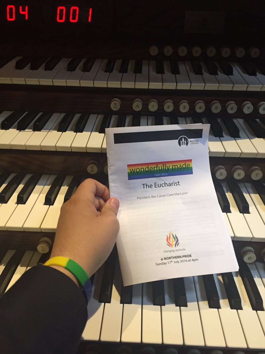 Kris Thomsett (@kristhomsett) on Twitter photo Playing the organ at @stnicnewcastle for the <a href="/northernprideuk/">Northern Pride</a> service. Glad to me doing my bit Playing the organ at @stnicnewcastle for the <a href="/northernprideuk/">Northern Pride</a> service. Glad to me doing my bit