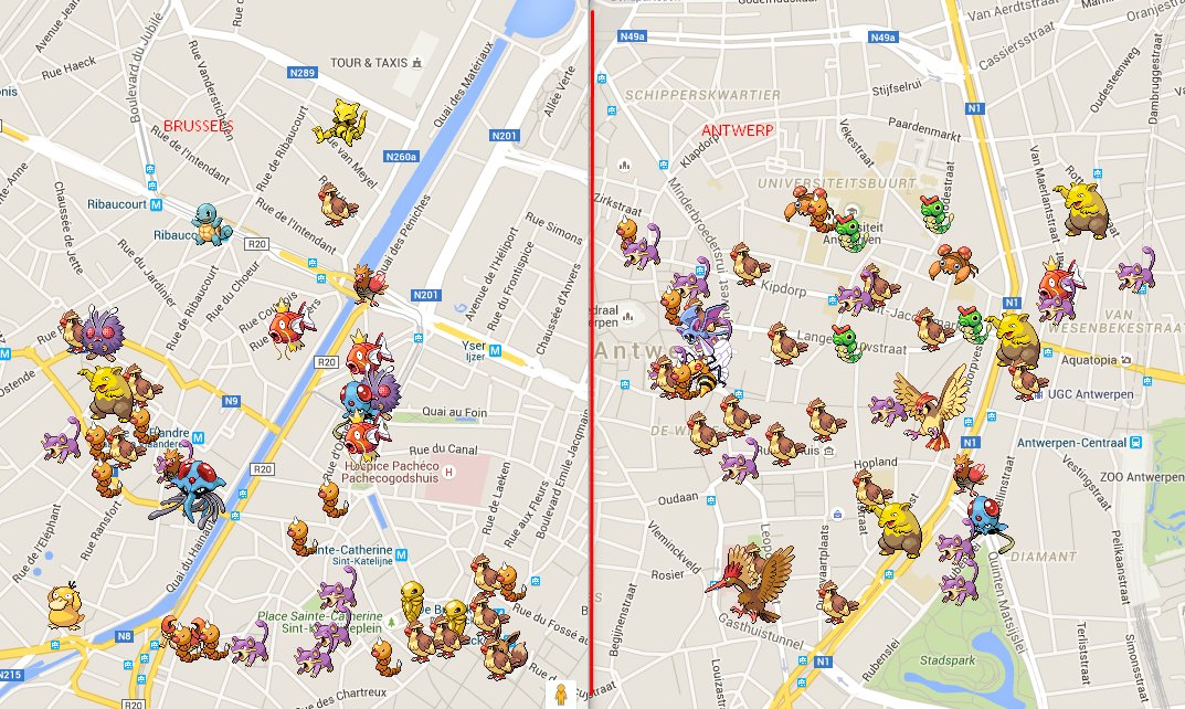 pokescan's tweet photo. #pokescan for @TeamInstinctBE in Brussels and Antwerp, Belgium.
#PokemonGO #Pokemon https://t.co/NQZSYeWAY8
