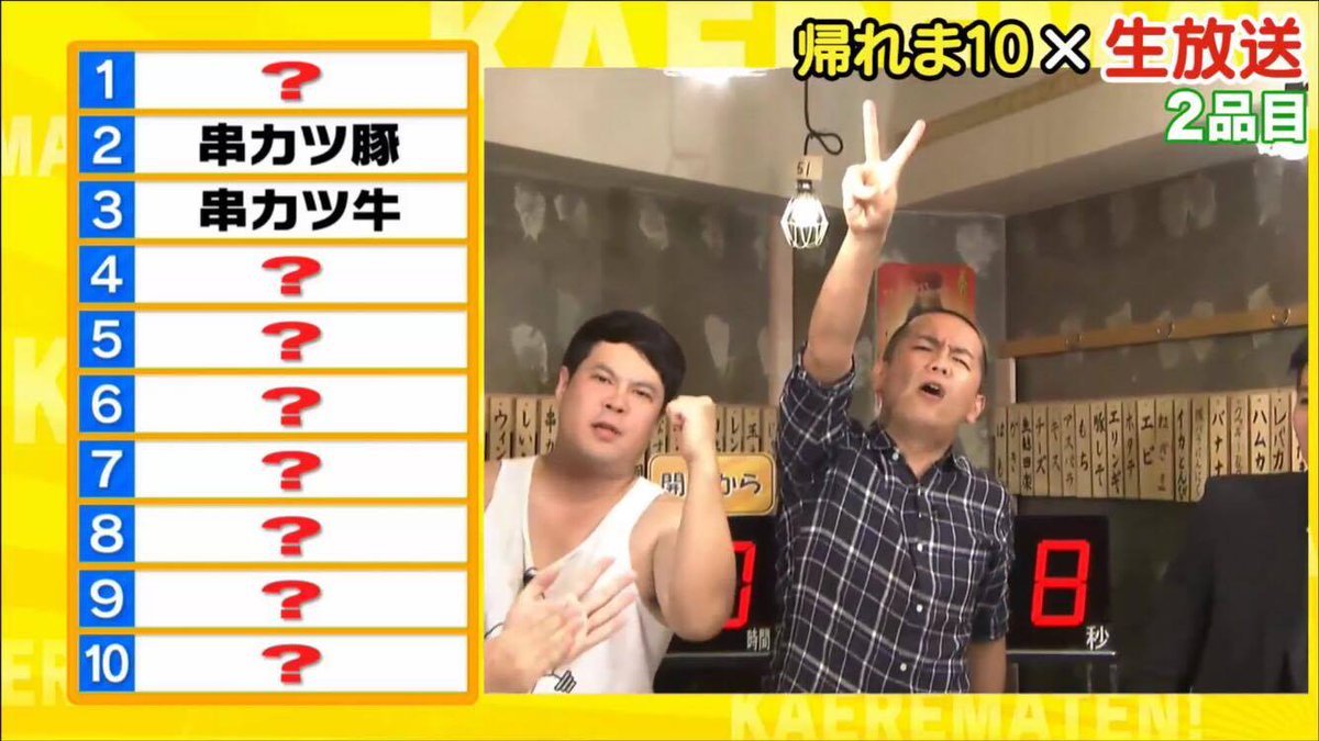 Abema アベマ Auf Twitter 帰れま10直前勝者投票 締め切り結果は 井上さんが予想1位 1位予想ながらも さっき今日の放送初のベスト10外を選んでしまった井上さん 今後盛り返すことはできるのか T Co 5qgzhhemca