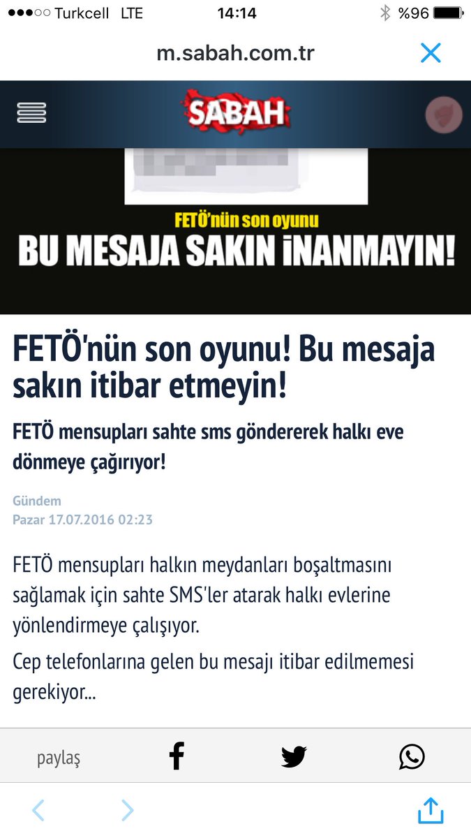 06melihgokcek's tweet photo. 2⃣CUMHURBAŞKANIMIZDAN EMİR GELİNCEYE KADAR MEYDANLARI TERKETMEYECEĞİZ.AŞAĞIDAKİ MESAJ YALANDIR...YAYALIM... https://t.co/QbT6WRgwxJ