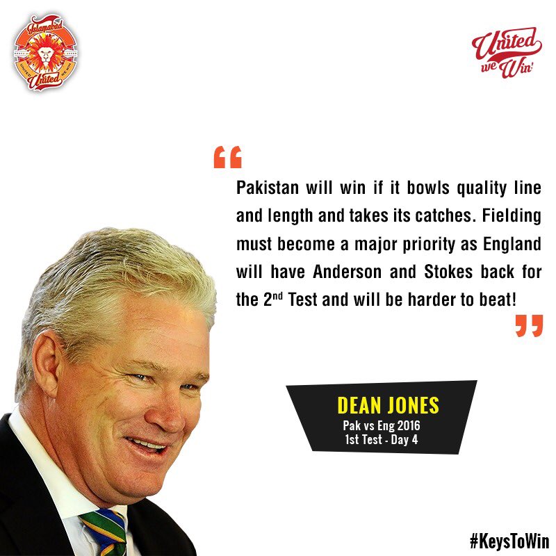 IsbUnited's tweet photo. Get the basics right, and the rest will follow. @ProfDeano wants Pak to capitalize at Lords 

#KeysToWin #DimaghSe https://t.co/PLDSDO6Mpa