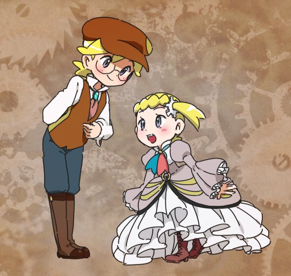 あす V Twitter ボルケニオンみたらつい描きたくなった例の衣装シトロン うろ覚え と マギアナなユリーカ 皆スチパン感あって衣装可愛いから楽しい 映画行かなきゃ さりげないシトユリが好き T Co O5d2quampx Twitter