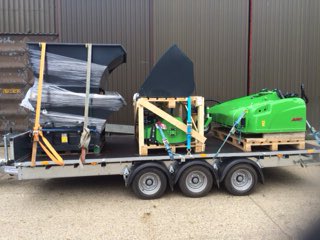 Delivered new Avant 760i and attachments to Chelmsford city race course