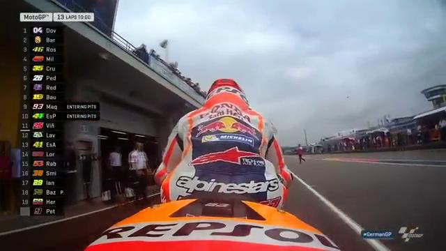#MM93 takes the plunge and swaps bikes Intermediate front and slick rear! #GermanGP