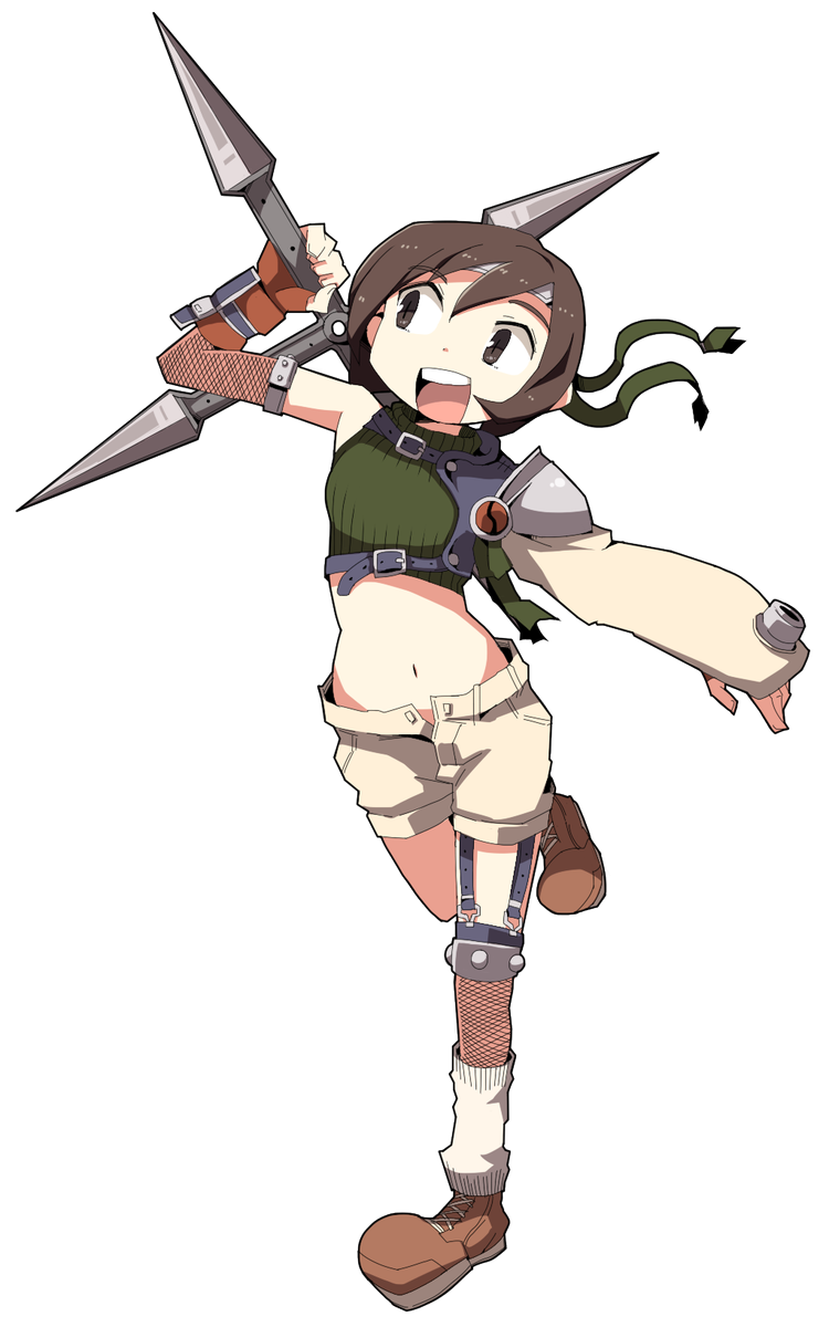 今週のアイコンはファイナルファンタジー7のユフィさんです 