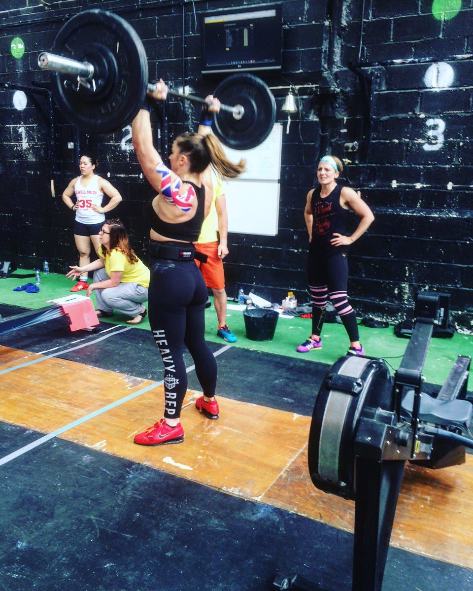 NatSandiford's tweet photo. Me and Jo just went to a pretty dark place... But it earned us a place in the final! #vomtime #airdyne https://t.co/9TRkGgptg4