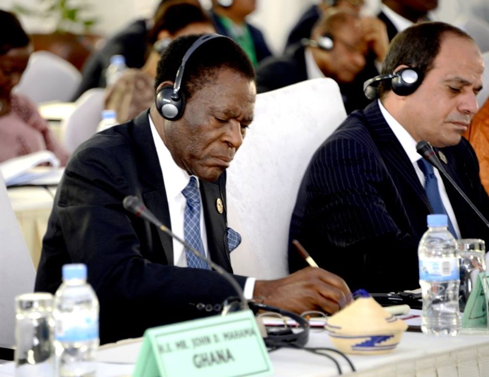 En #Ruanda, #GuineaEcuatorial Presidente trabaja con sus contrapartes en #27thAUSummit #AUKigali2016