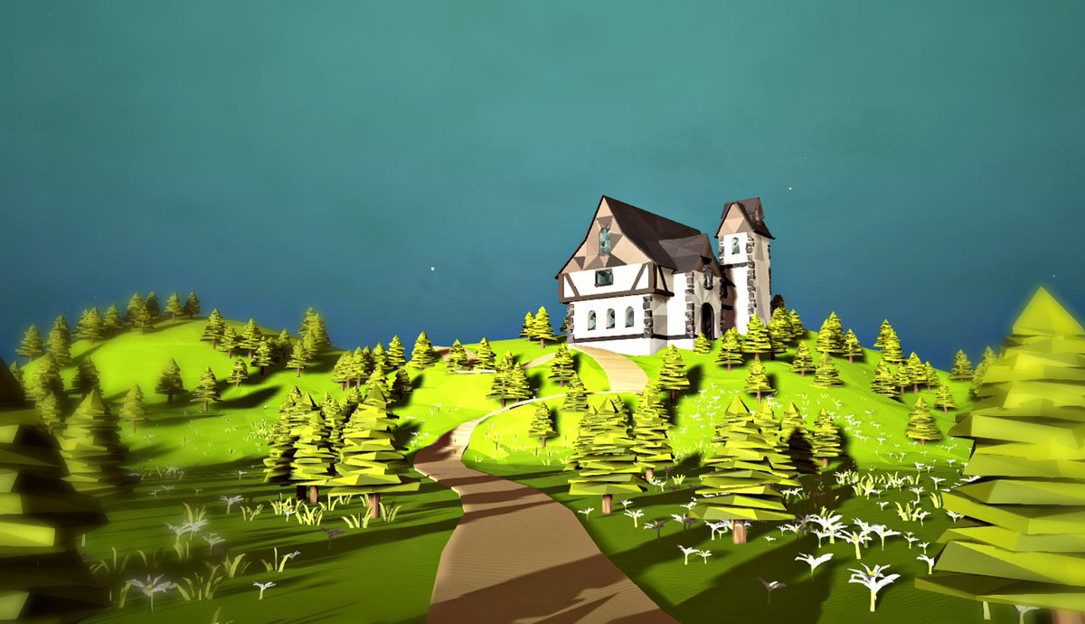 TraverseWorld's tweet image. The Abandoned Manor - #gamedev #mmo #sandbox #indiedev #lowpoly #UE4