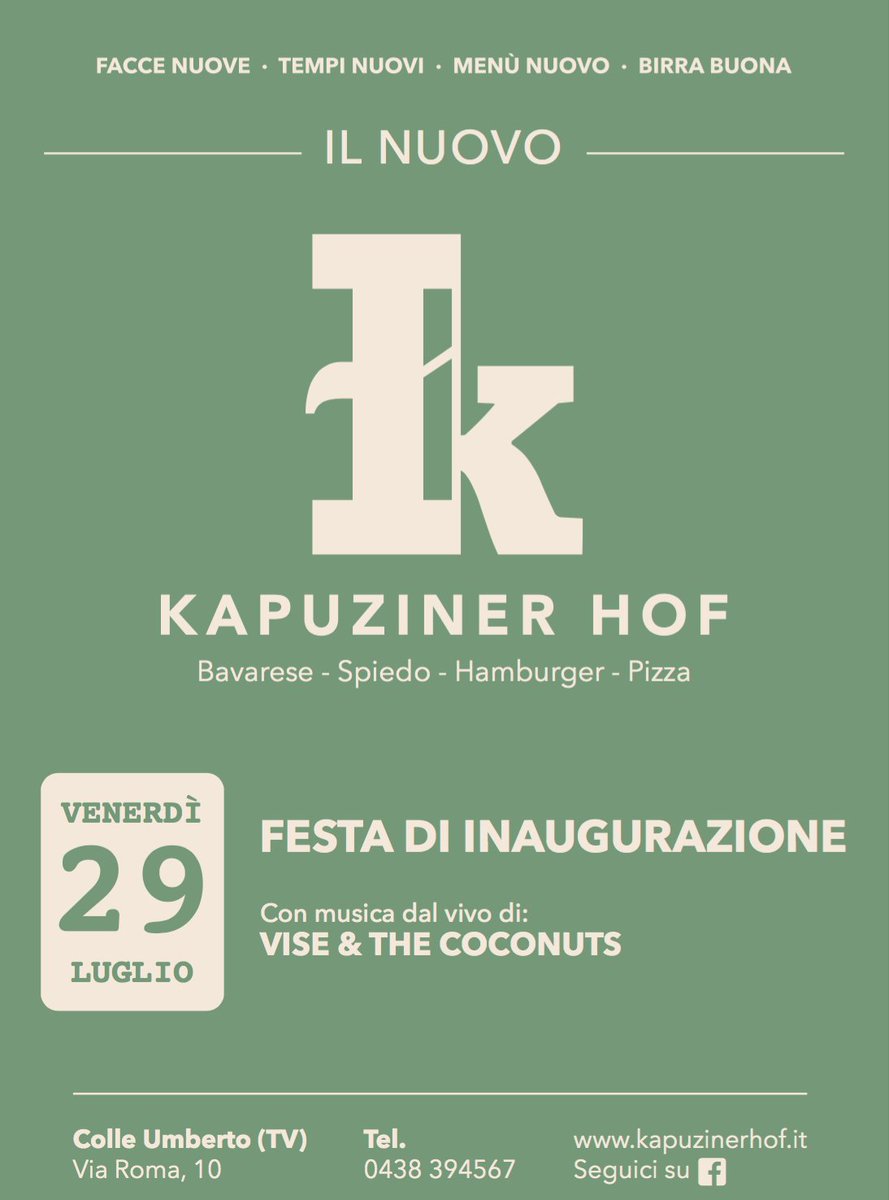 EnfantProdigeTV's tweet photo. Vi invitiamo il 29 luglio al #kapuzinerhof per la grande festa inaugurale #festa #colleumberto @coneglianotv 🔝🔝🔝 https://t.co/K0HCR4hToL