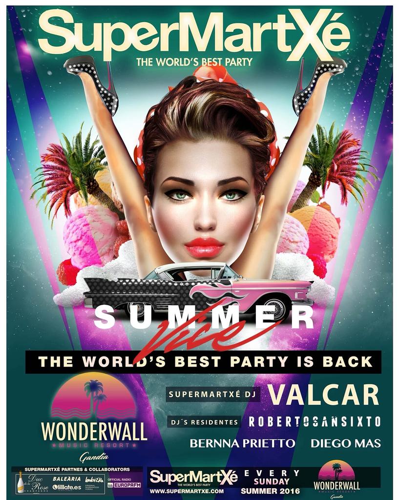 SuperMartXeWT's tweet photo. Hoy nos vemos en uno de los sitios más espectaculares de gandia... @WonderwallMR!!! 🎉 🌊😎🌴 https://t.co/m2nuVsrqZq