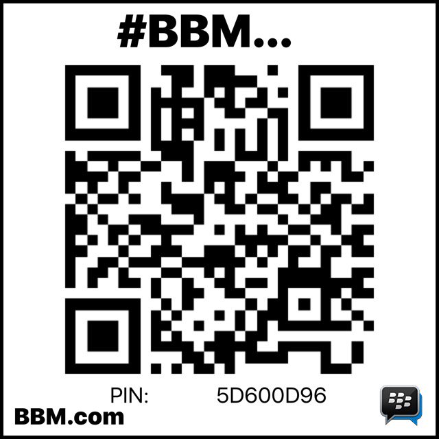 #BBMme PIN:5D600D96
pin.bbm.com/5D600D96