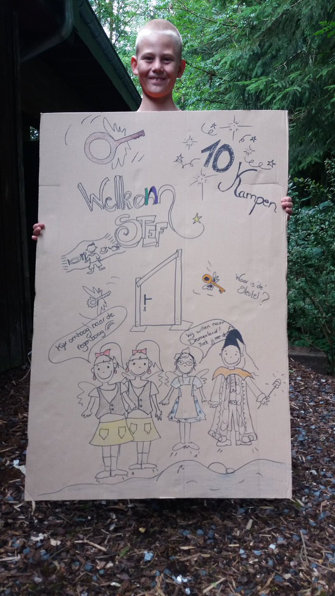StefGielen's tweet photo. Mijn 10e Cronos Kids Kamp is schitterend van start gegaan. De kamer was zelfs versierd met een welkomsbord. #Nadrin https://t.co/ncmmaPkI81