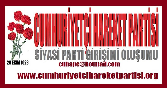 Türkiye Siyasi Hayatına "Cumhuriyetçi Hareket Partisi"
siyasetgundemi.com/?Syf=18&Hbr=89….