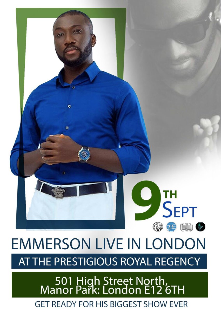 FemiPalmer's tweet photo. The biggest show in town #EmmersonInLondon 9th September https://t.co/4VRvHFtzjU