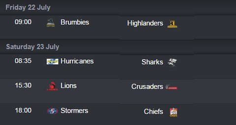 rugby_ie's tweet photo. Here's how the Super Rugby quarter-final line-up for next weekend looks https://t.co/oWKVLqVqAO https://t.co/4pFML7hjKL