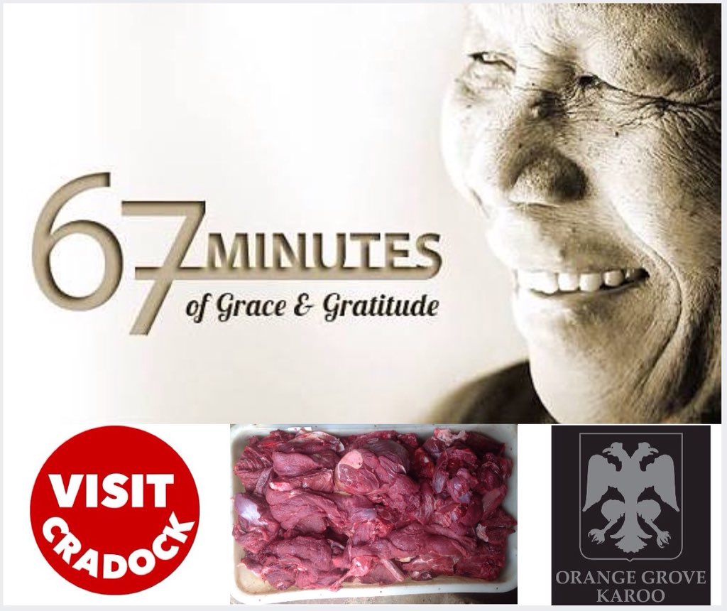 Spent #minutes for  #mandela day working meat to  donate to Vukusebenze  homeless shelter