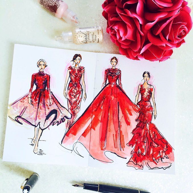 SaraJapanwalla's tweet photo. Throwback to @ffwddxb by @bragdxb when I illustrated some of my favorite collections . This is @michael5inco coutur… https://t.co/54SRhawkdX