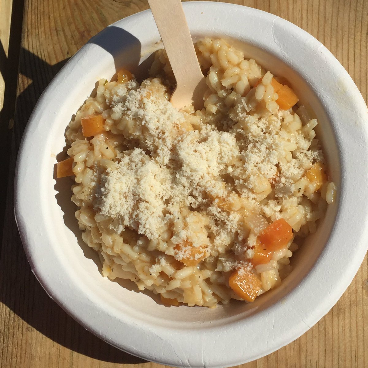 Mmm, #glutenfree butternut squash risotto! From <a href="/risotto2go/">risotto2go</a> at <a href="/CitadelFestival/">Citadel Festival</a>. #CitadelFestival #Citadel16