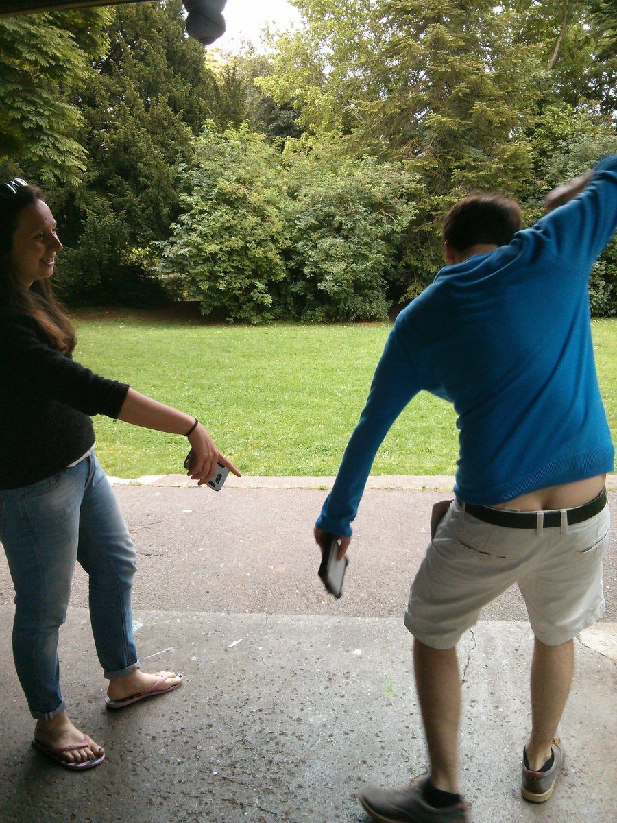 Rehearsal in the park...filling in the 'cracks' #SorryScott #HadTo