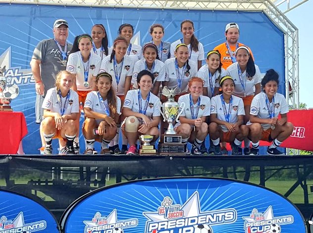 US Youth Soccer Nat'l Presidents Cup U17 Girls Championship FINAL: 

STX Dynamo 3, Las Vegas Warriors 0

#RGV