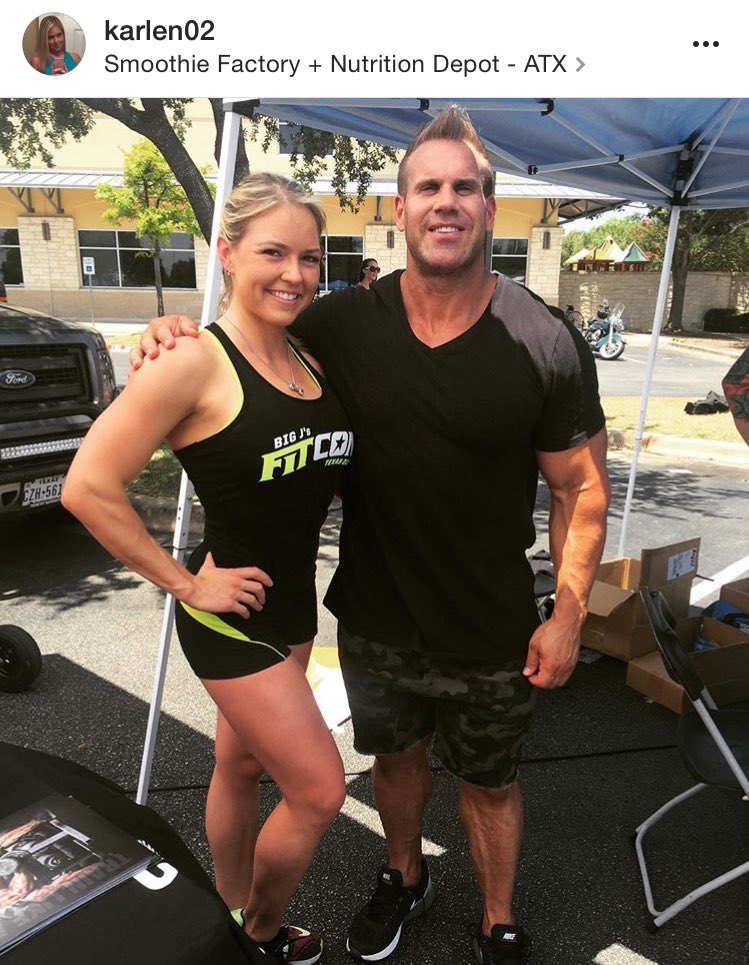 BigJ_ExtFitness's tweet photo. Shout out to #Karlen02 for repn the #FITCONTEXAS2016 Tank with my long time Brother in Iron @mrojaycutler https://t.co/t8YxNIYG4g