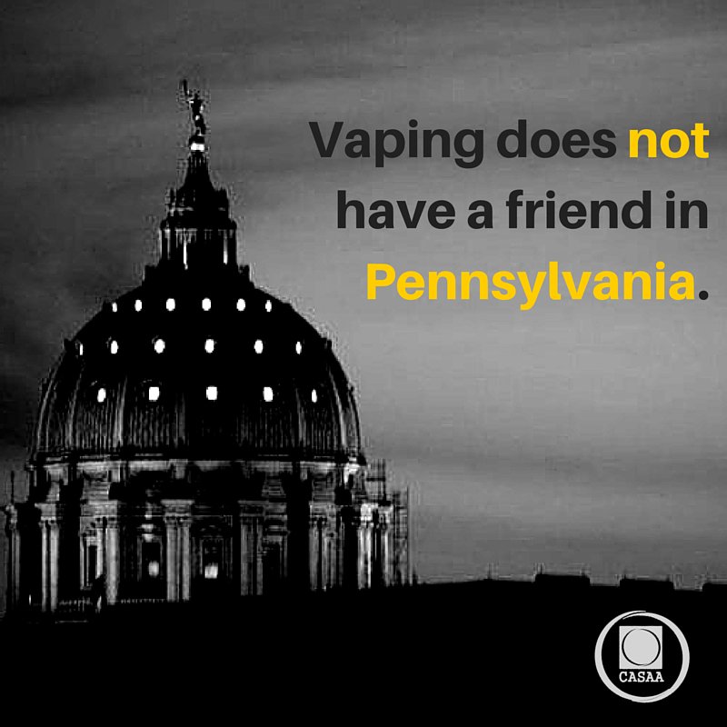 CASAAmedia's tweet image. #PAbudget's #vaping tax is untenable.Won't collect est. revenue &amp;amp; is bad for #PublicHealth - blog.casaa.org/2016/05/pa-tak…